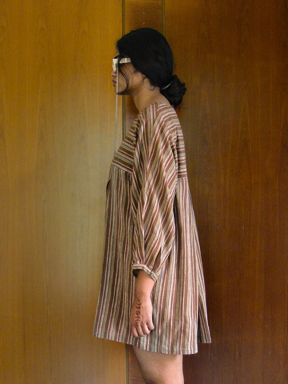 Frolic Dress in Almond