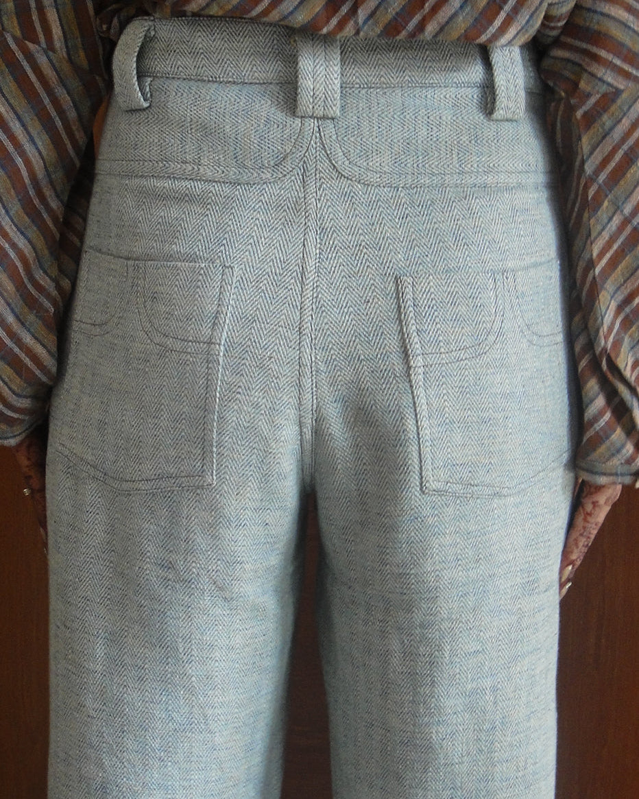 Landscape Pants in Herringbone Weave