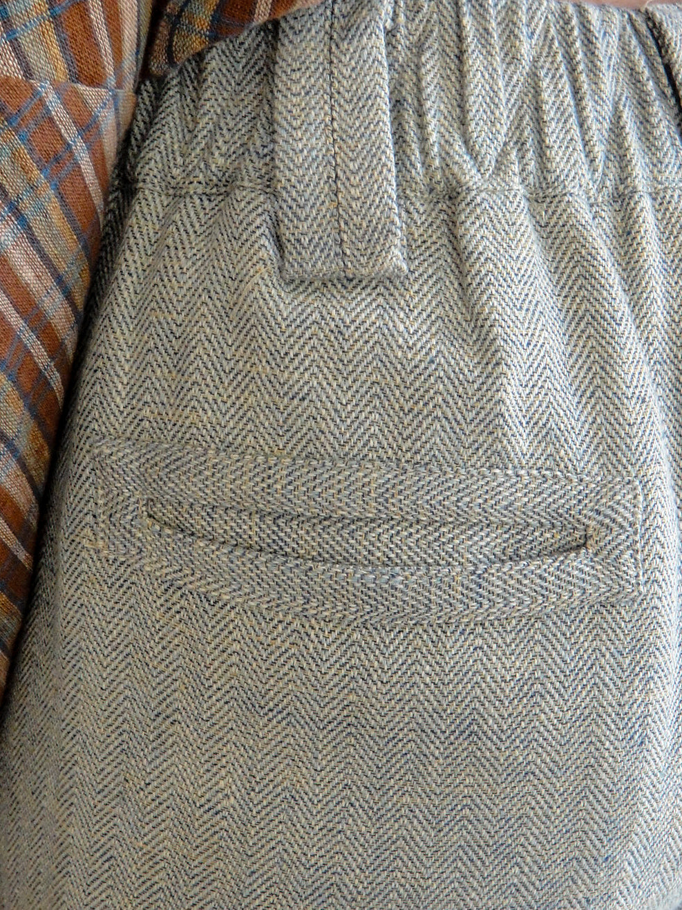 Landscape Shorts in Herringbone Weave