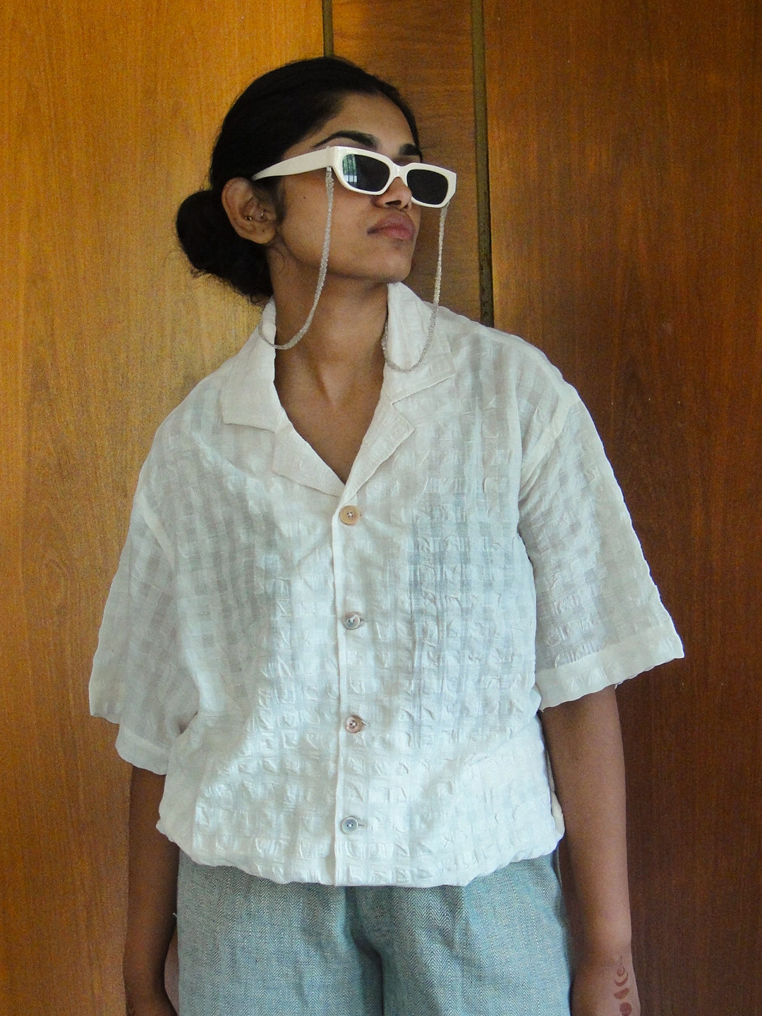 Gaucho Shirt in Frosting